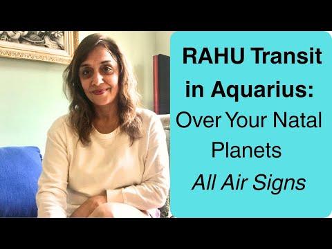 Rahu Transit Over Natal Planets in Aquarius: Effects on Your Life and Mind